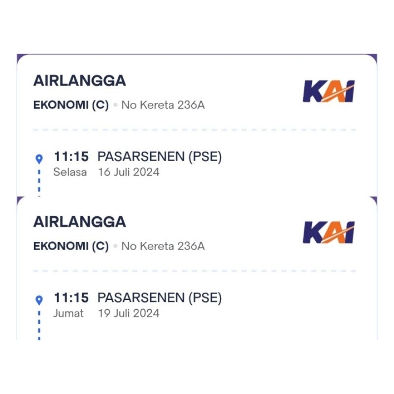 Tiket Kereta Api