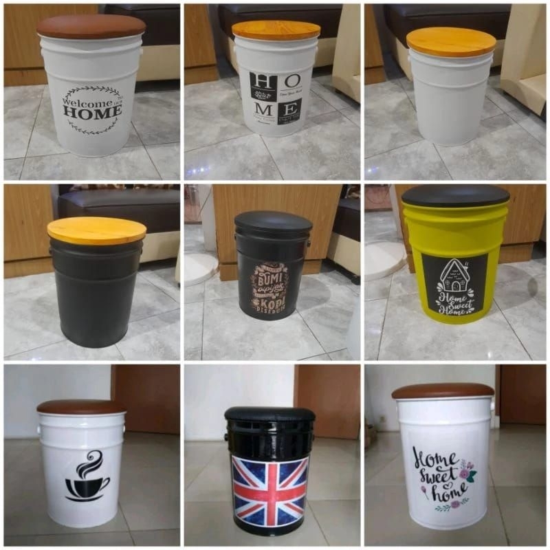 Kursi kaleng,kursi cafe,kursi teras,kursi tong
