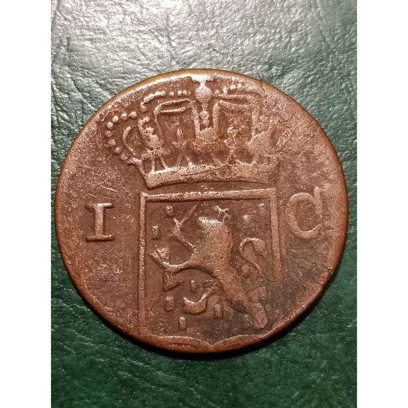 Koin Ned Indie 1 Cent( 1 duit) Tahun 1833