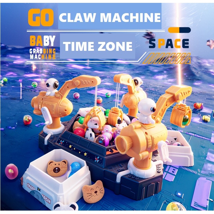 DIY TIMEZONE MAINAN ANAK JUMBO BIG CLAW MACHINE 3 CAPIT  / CAPIT 20 BONEKA BOLA  / CABIT MESIN BONEK