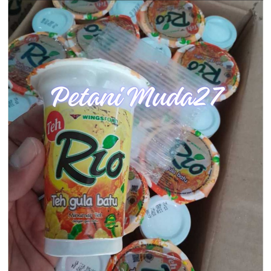 

[ 1 Karton isi 24pcs ] Teh Rio Gula Batu / Minuman sewaktu Lebaran