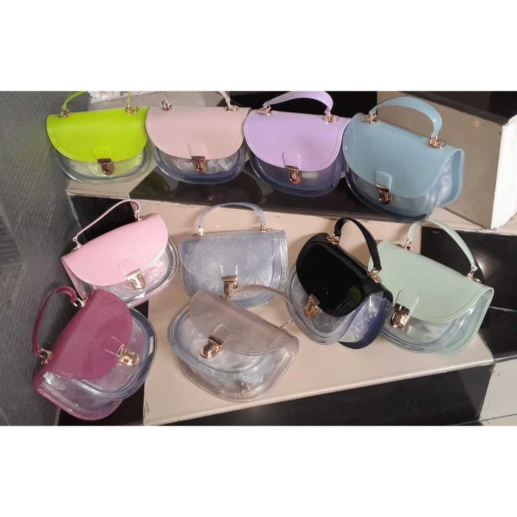 CnS 041 Jelly bag / fashion bag/ jelly bag gliter / jelly premium bag/ fashion mini/ tas pesta/konda