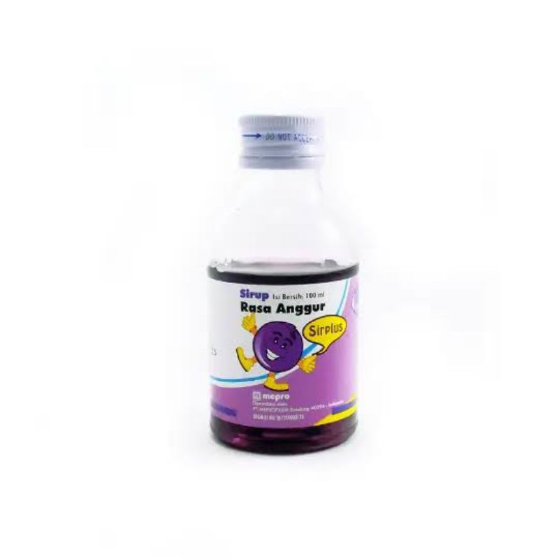 

SIRPLUS SIRUP 100 ML RASA ANGGUR / PELARUT OBAT / PEMANIS OBAT /