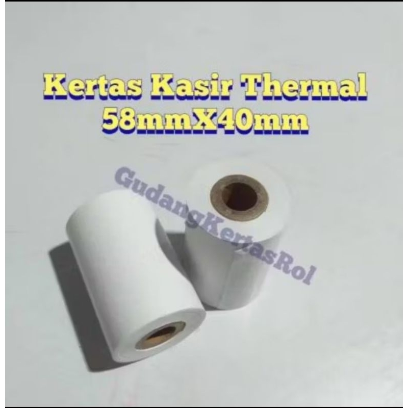

kertas struk kasir EDC thermal termurah 58x40/57x40mm ( isi 10 rol )