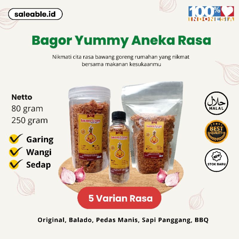 

Bawang Goreng Asli Yummy Premium dengan Varian Rasa
