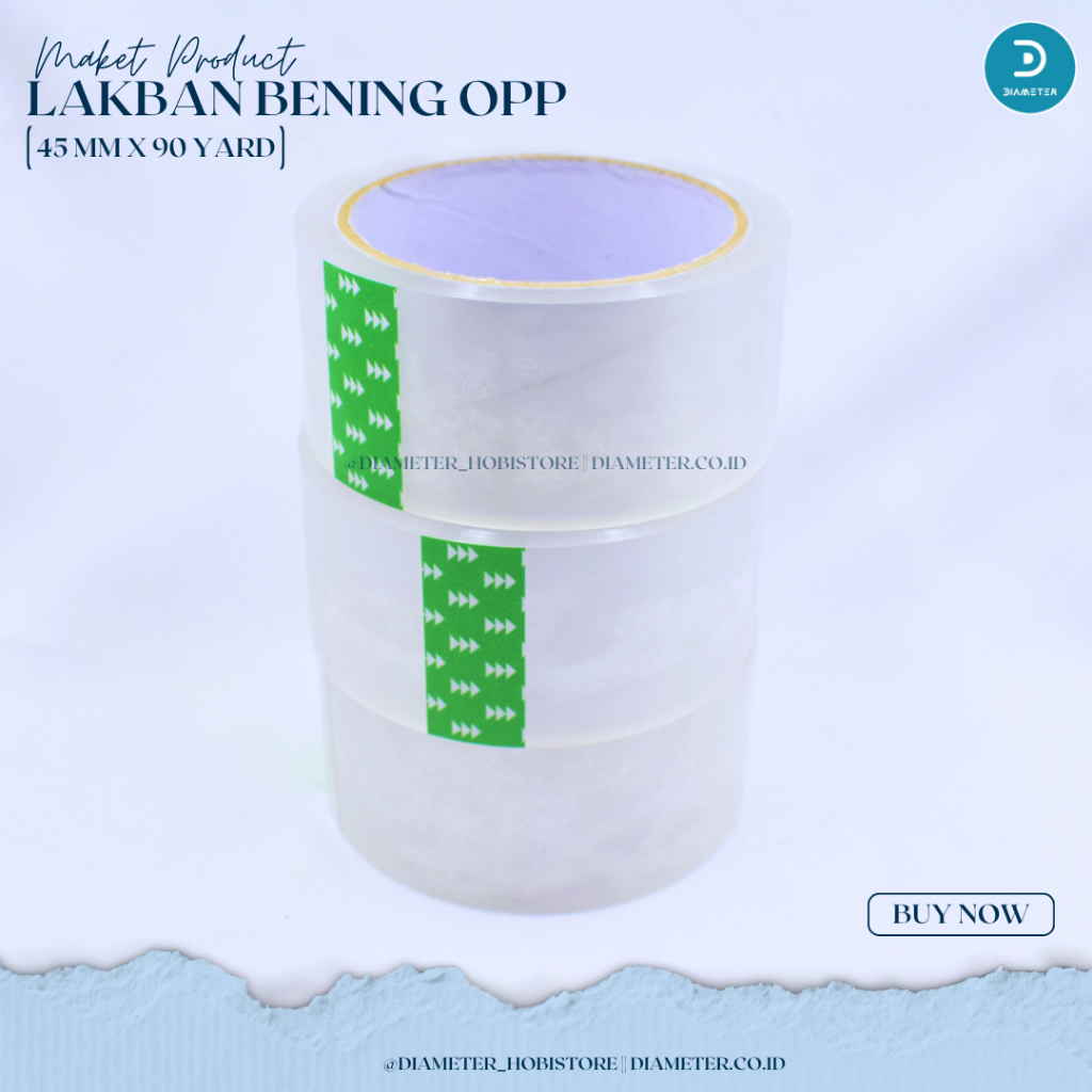 

Lakban Bening/Isolasi Bening OPP 45mm X 90 yard