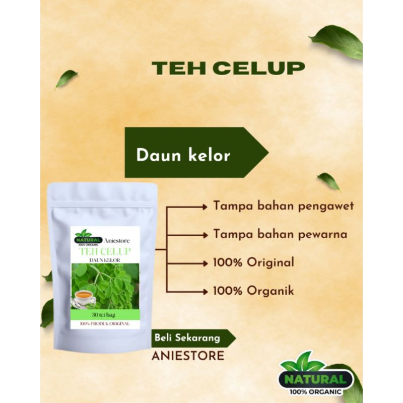 

TEH CELUP DAUN KELOR ISI 30 TEA BAG