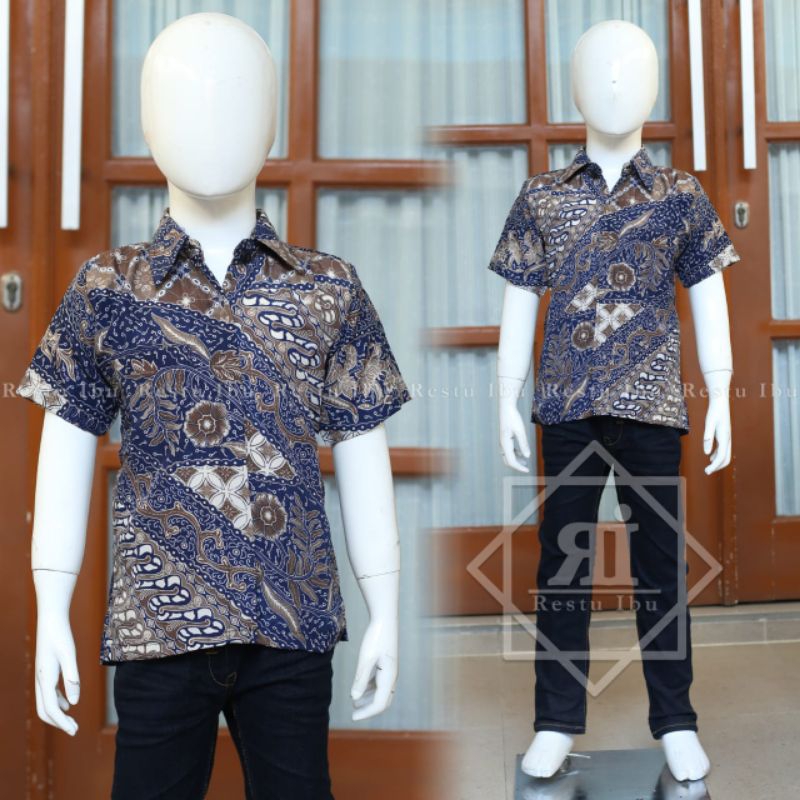 Toko Lembayung Batik / Kemeja Batik Anak Motif Sr
