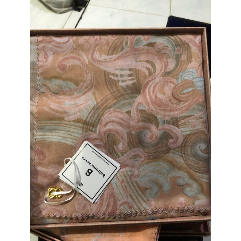 buttonscarves  the wave peach new