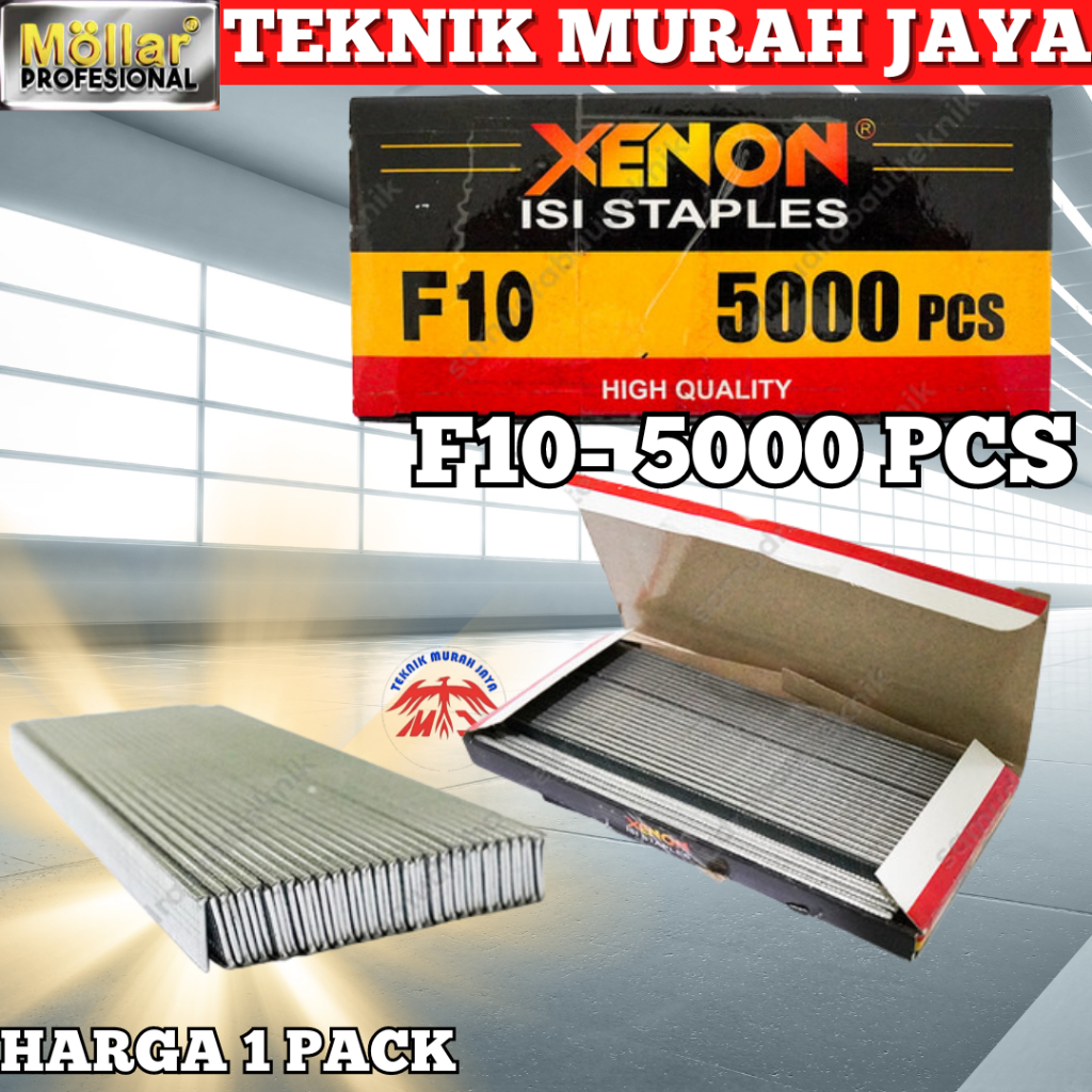 

XENON Isi Paku Tembak Angin Air Nailer Refill F10 Staples Gun 10 mm