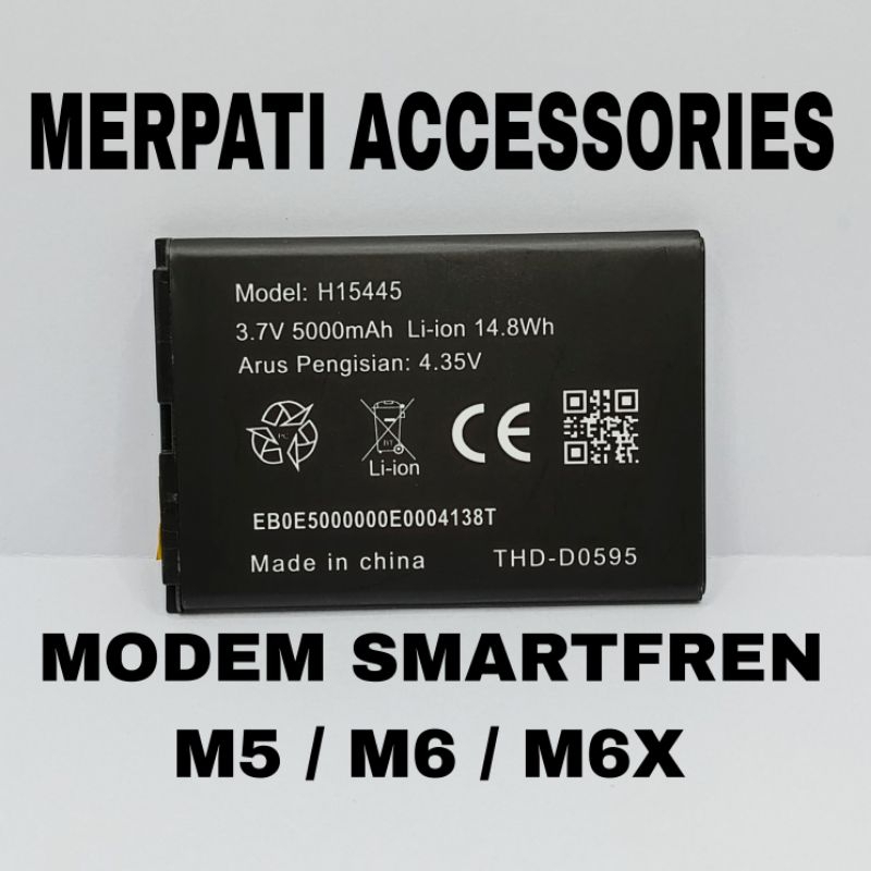 BATERAI / BATRAI / BATRE / BATTERY MODEM SMARTFREN M5 / M6 / M6X