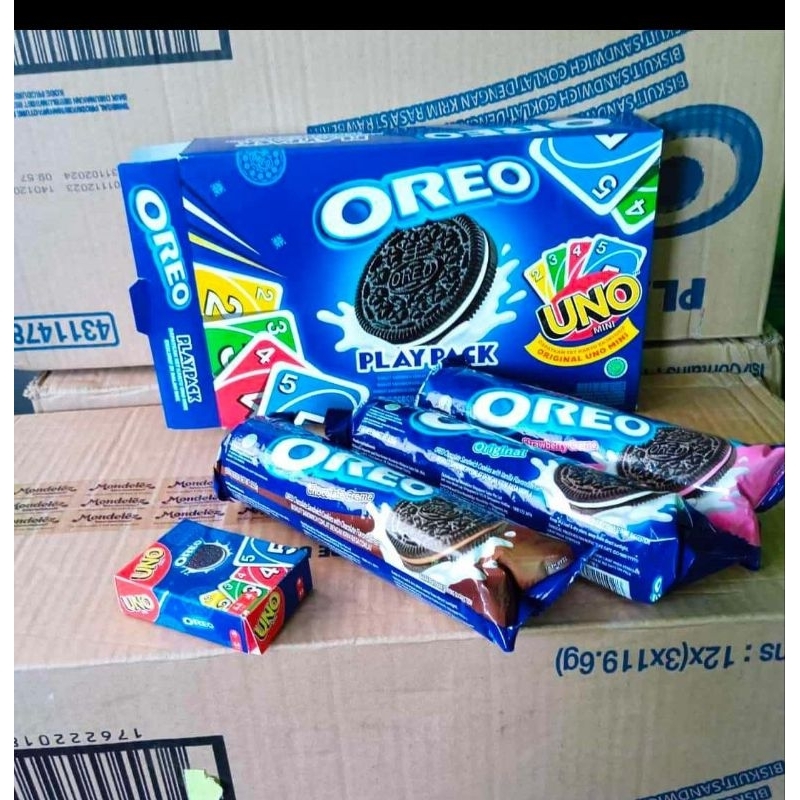 MURAH Oreo PlayPack Isi 3 Roll Oreo  Free Uno