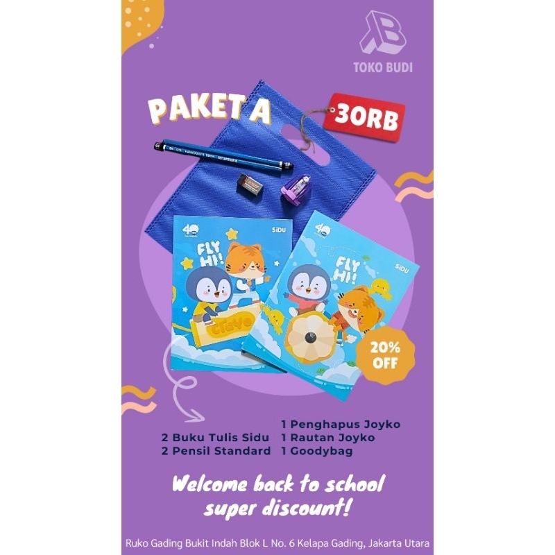 

Paket A *Promo BackToSchool Buku Alat Tulis