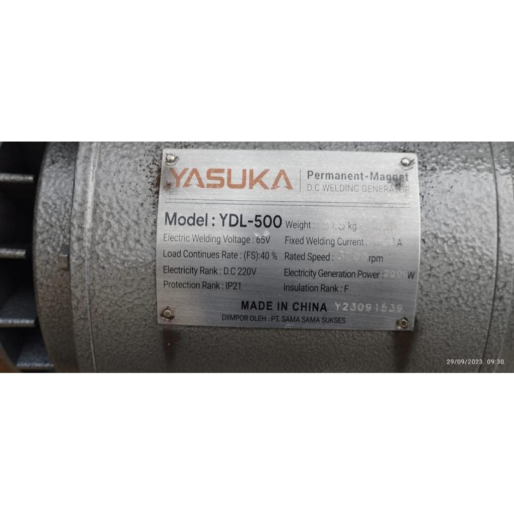 YDL 500 YASUKA DINAMO LAS | MESIN DINAMO LAS DC | WELDING GENERATOR YDL 500 YASUKA