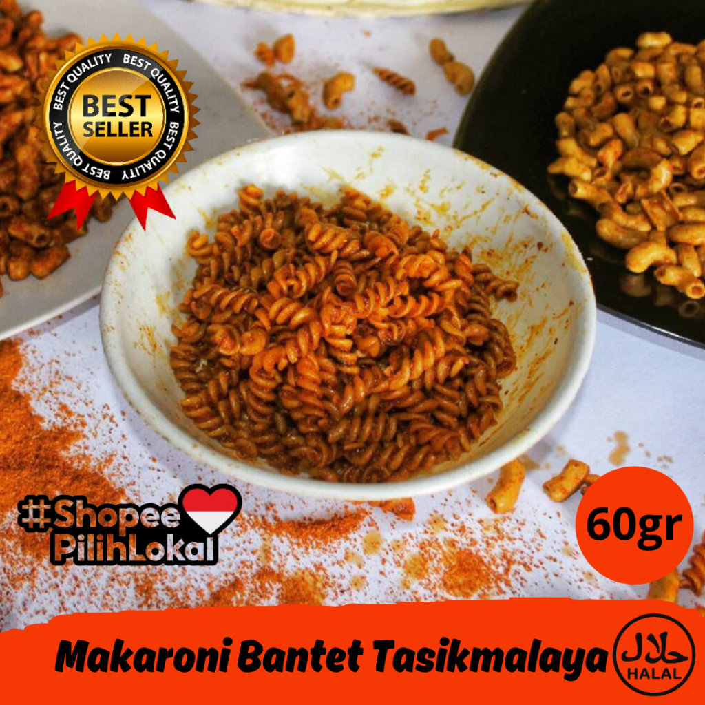 

Makaroni Kriwil Cap Koki Asli Khas Tasikmalaya 60gr