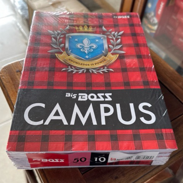 

( 1 pack 10 buku ) BUKU TULIS merk Sidu | Big Boss Campus 50 Lembar Sinar Dunia | Buku Boxy