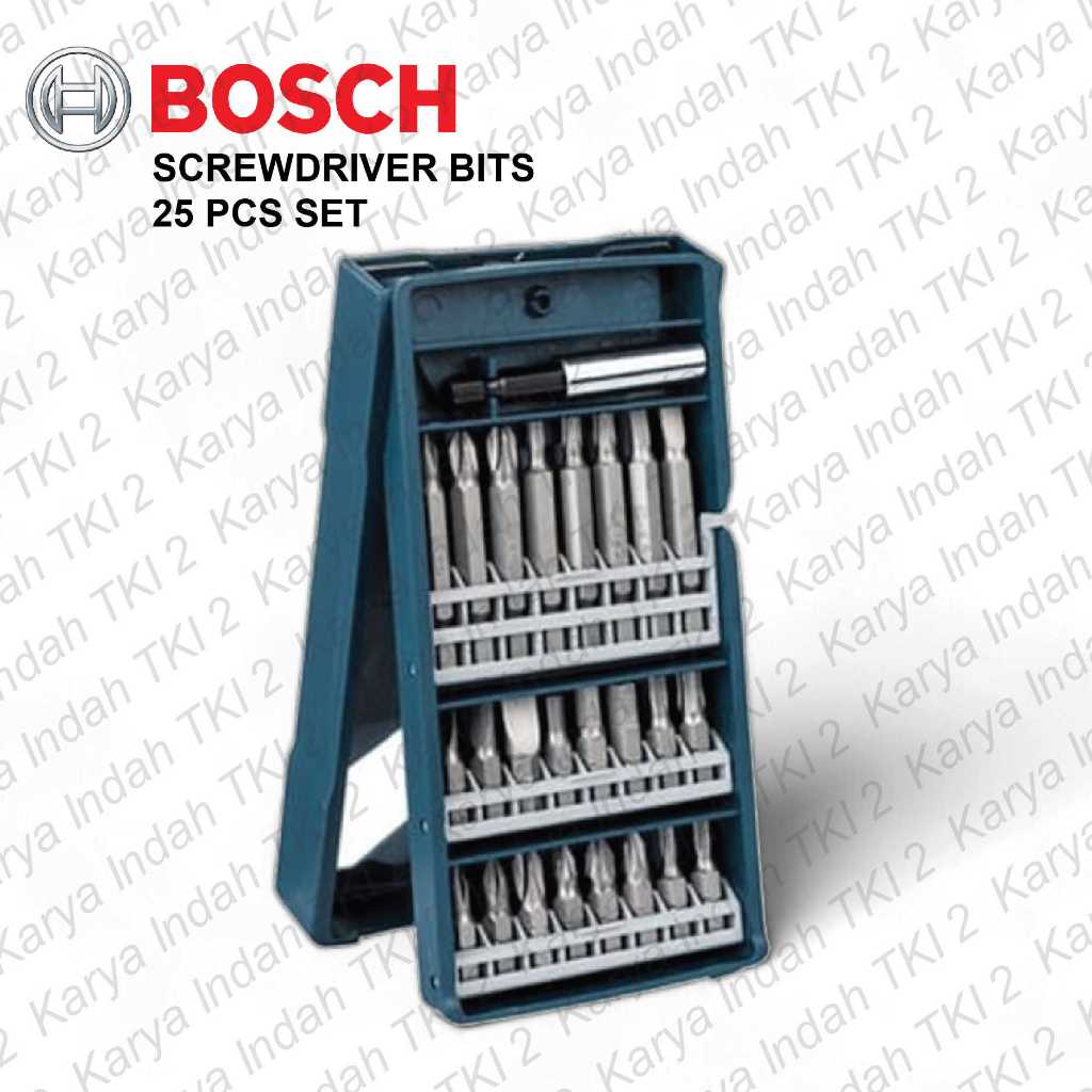 Mata Bor Obeng BOSCH Mini X-Line 25 PCS Set Screwdriver Drill Bits Xline 25pcs