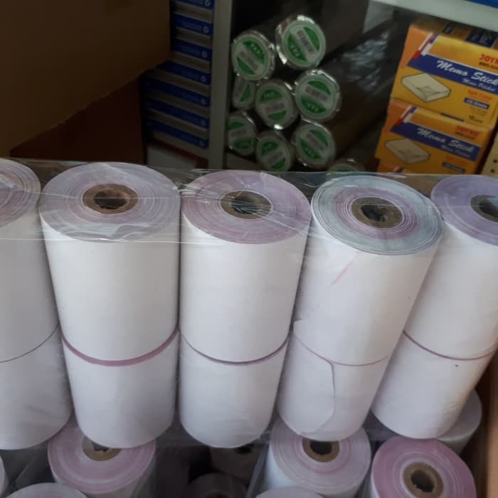 

Kertas Struk Kasir NCR 2ply 75x60/Kertas Register Roll/Telstruk