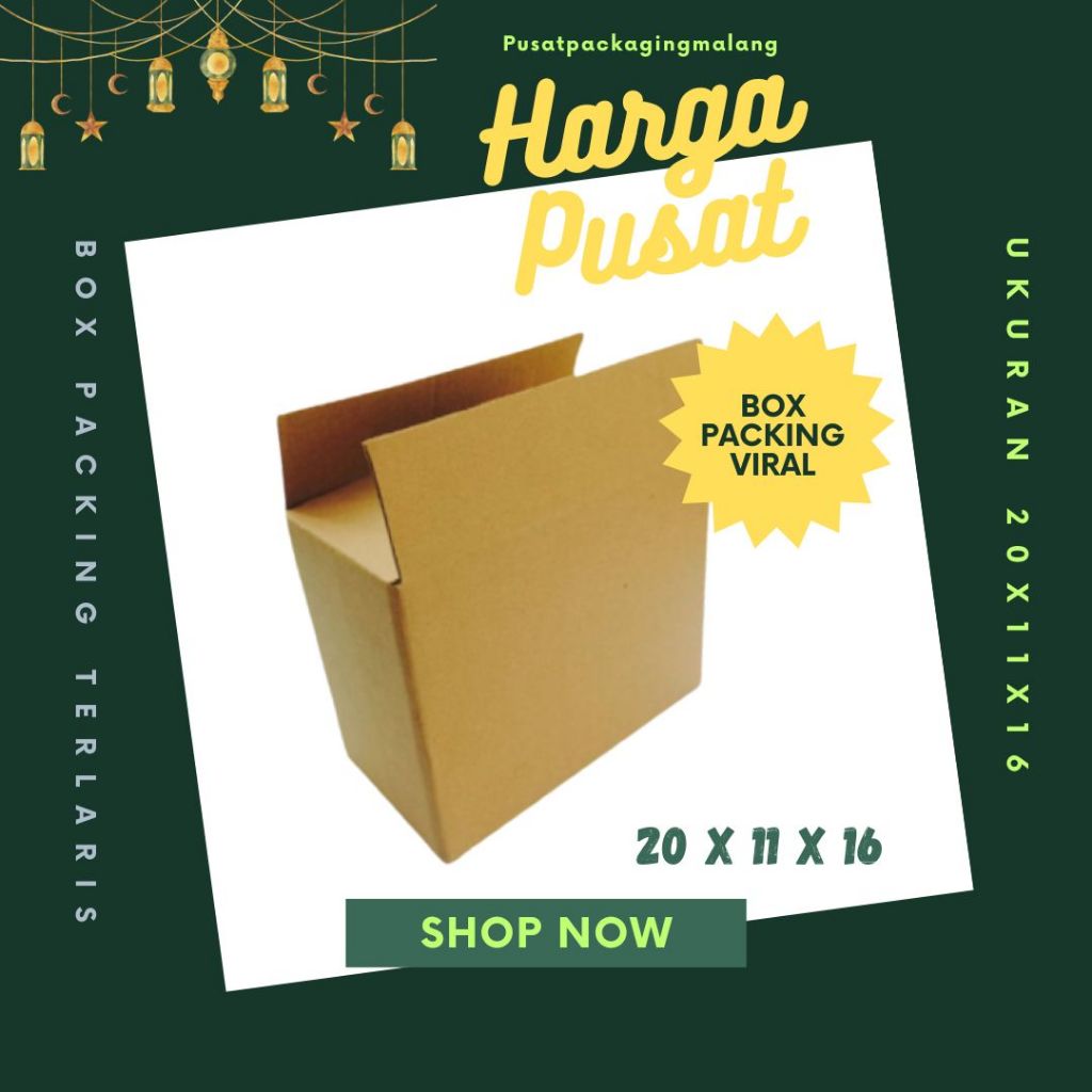 

Kardus 20x11x16 Box Packing A0 Karton Dus Jamu Kotak Olshop Kemasan Souvenir Sparepart Obat Madu Mainan