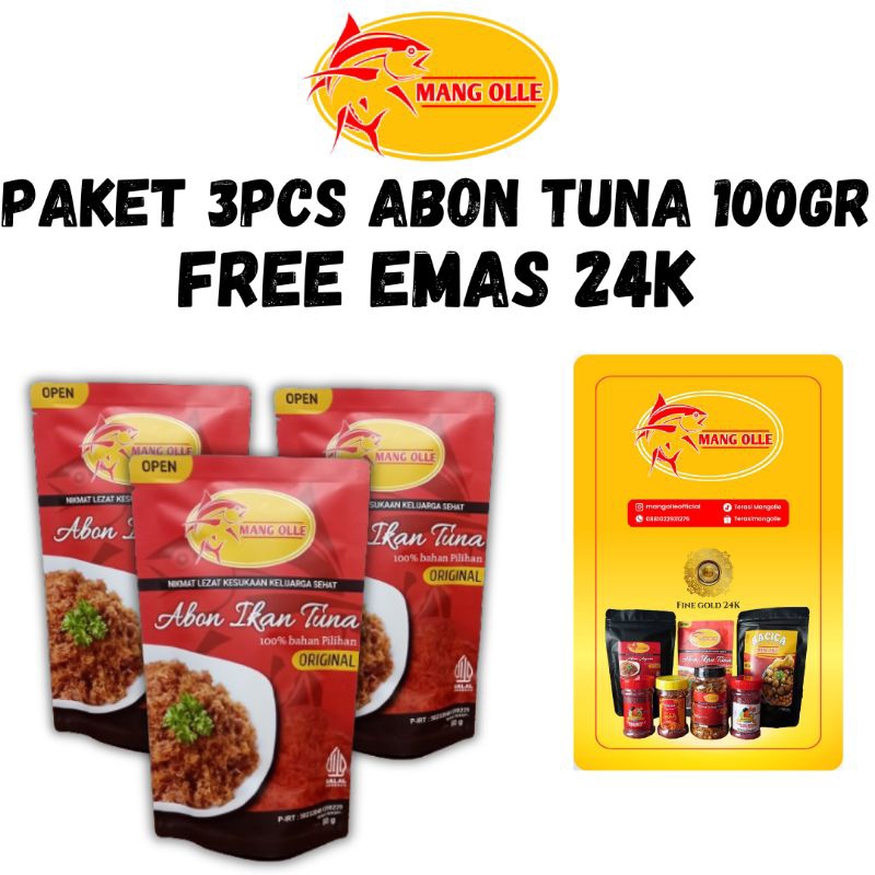 

Mang Olle Abon Ikan Tuna Paket 3 pcs