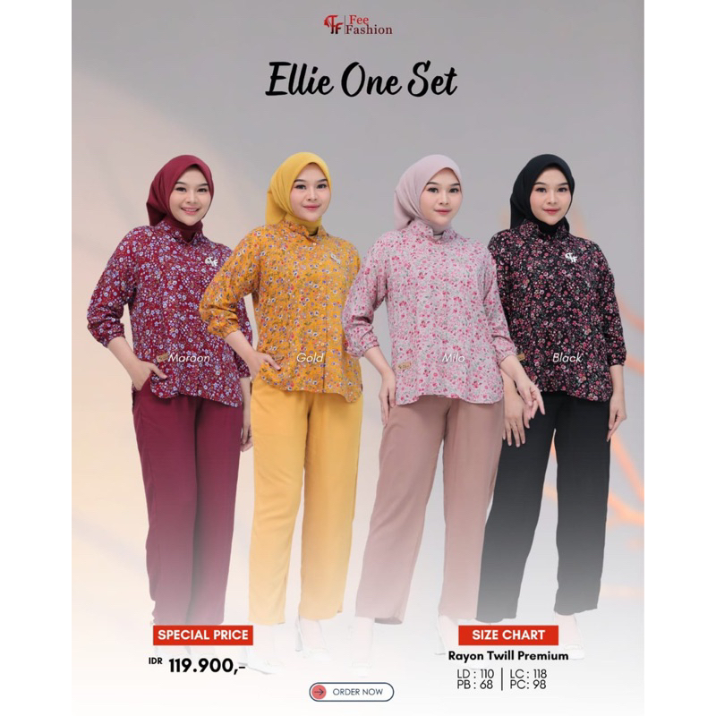 Fee Fashion - One Set / Setelan Wanita / Ellie One Set Fee Fashion