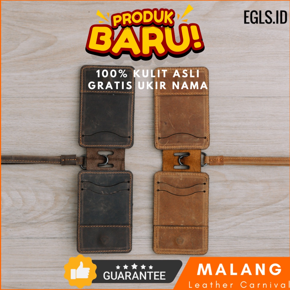

Lanyard MLGC Id Card Holder Kulit Asli Premium KODE C9U7