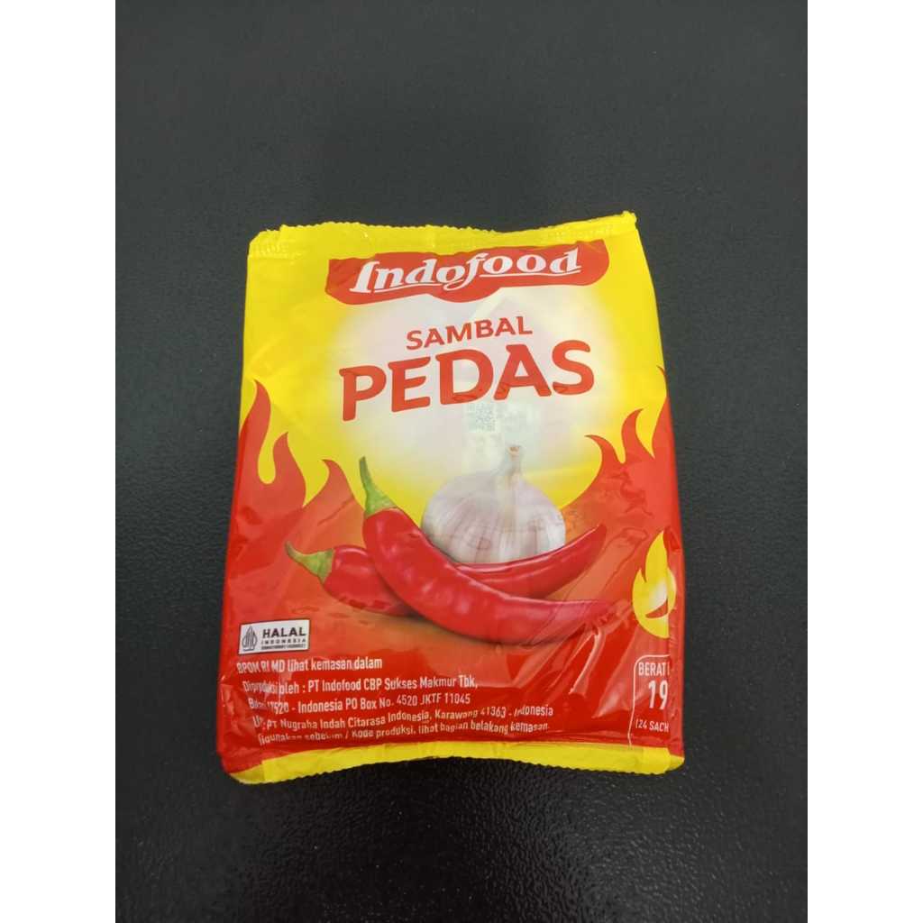 

Sambal Indofood Pedas Pet 8 gr X 24 Pcs
