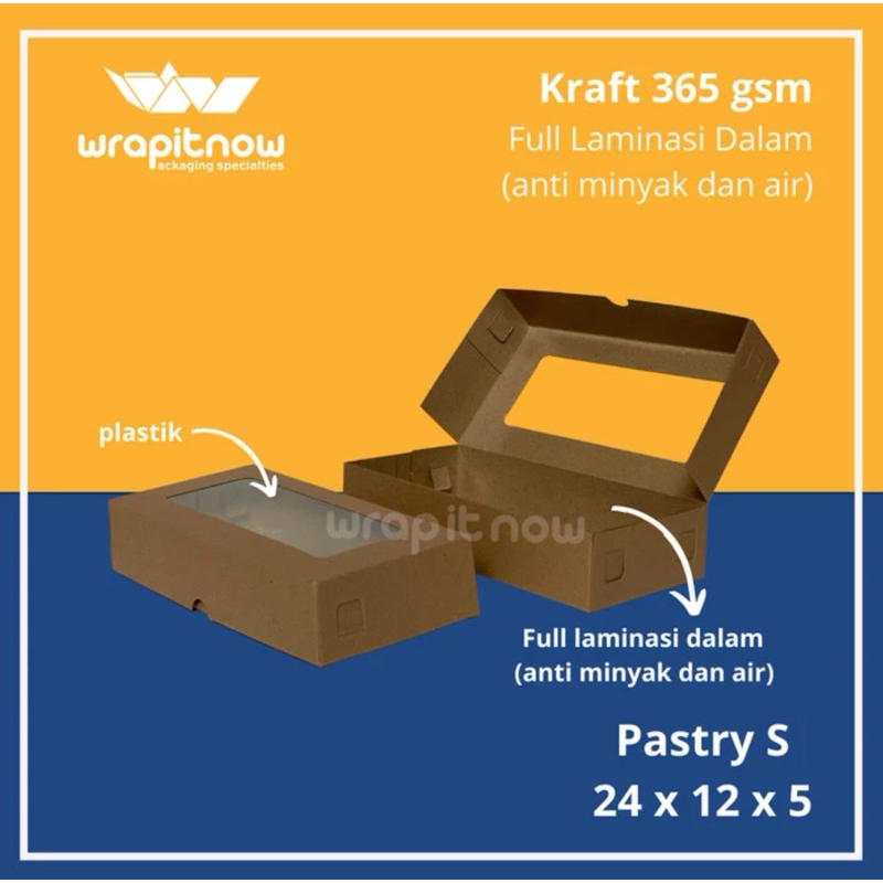 

KOTAK BROWNIES 24x12x5. BOX 24x12x5