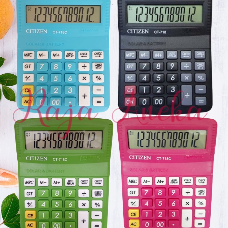 

Murah Kalkulator Citizen 718 Warna Calculator Citizen 718 CT 718 WARNA KALKULATOR MEJA DAGANG 12 DIGIT