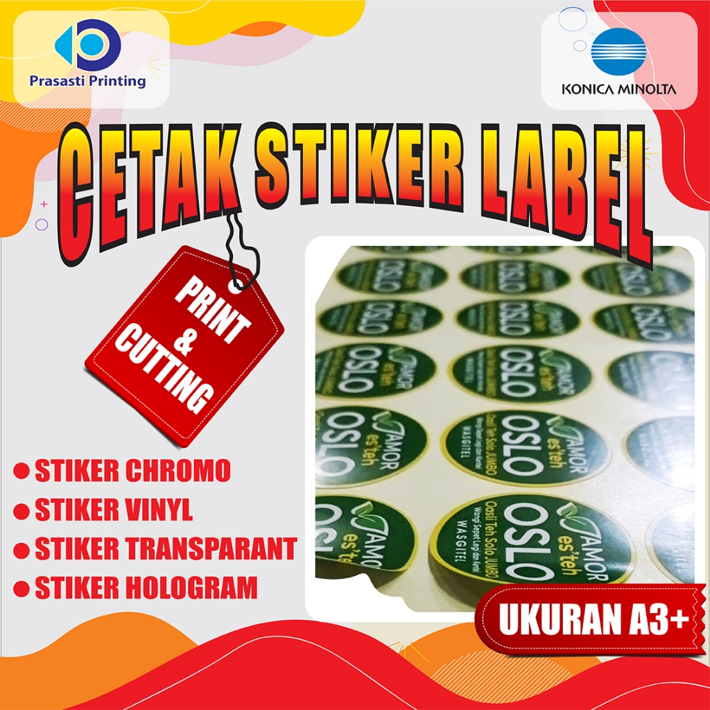 

Cetak Stiker Vinyl / Transparant Cetak Stiker Label Kemasan, Label Usaha Makanan, Cetak Label Minuman