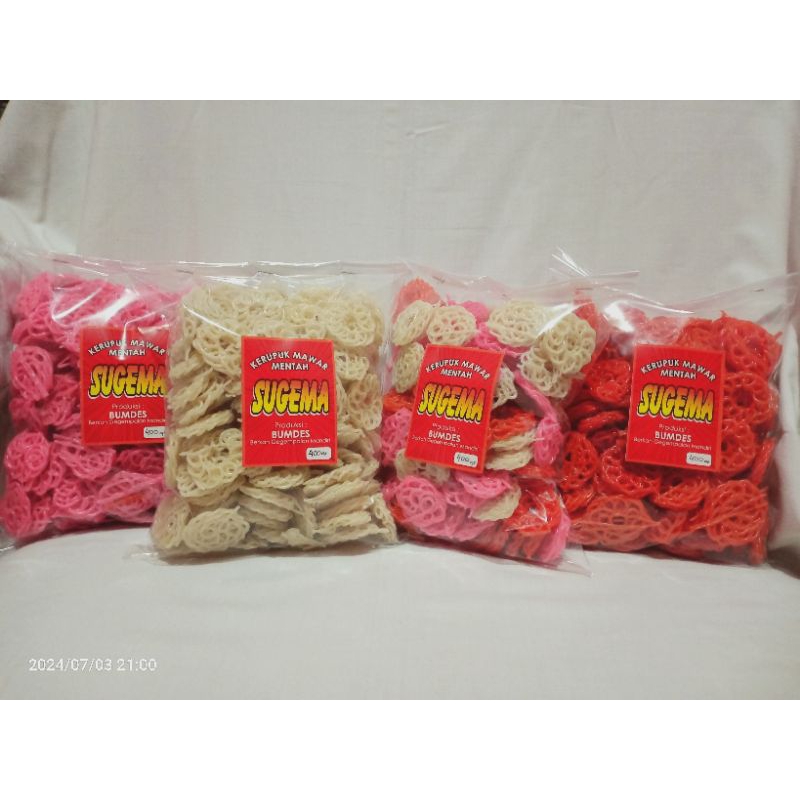 

Sugema Kerupuk Mentah Mawar Premium 250gr