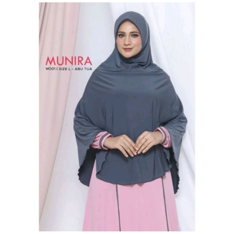 MUNIRA hijab Bergo Jersey premium MD01 dan MD04 [ORIGINAL]