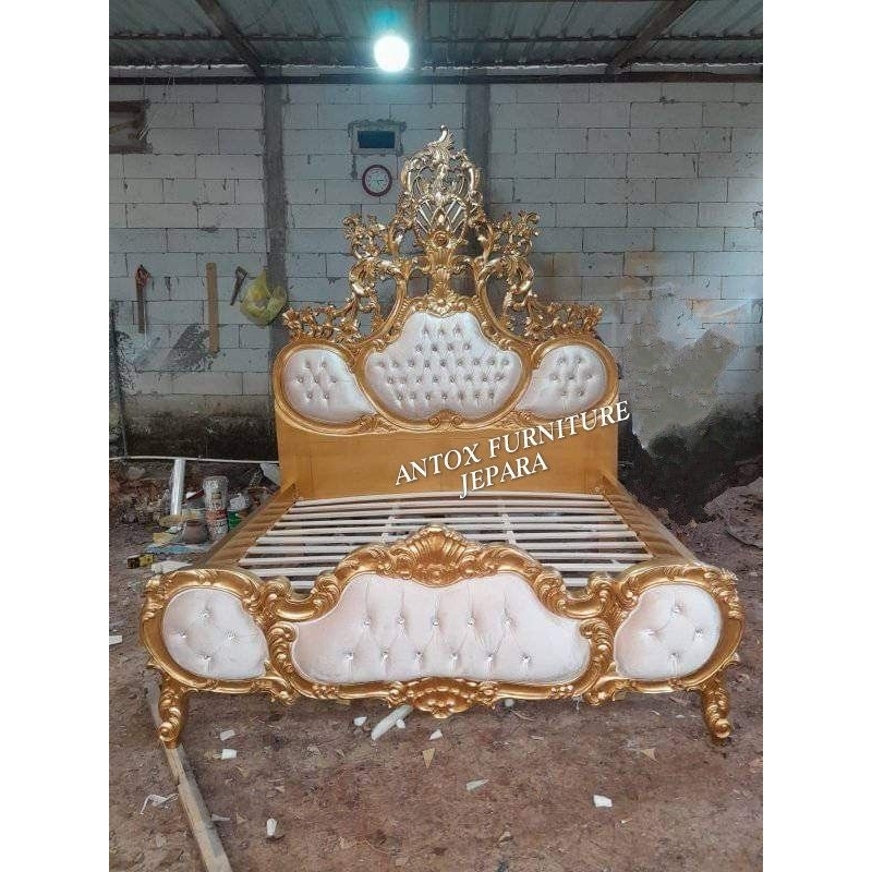 tempat tidur ukiran mewah furniture Jepara tempat tidur jati