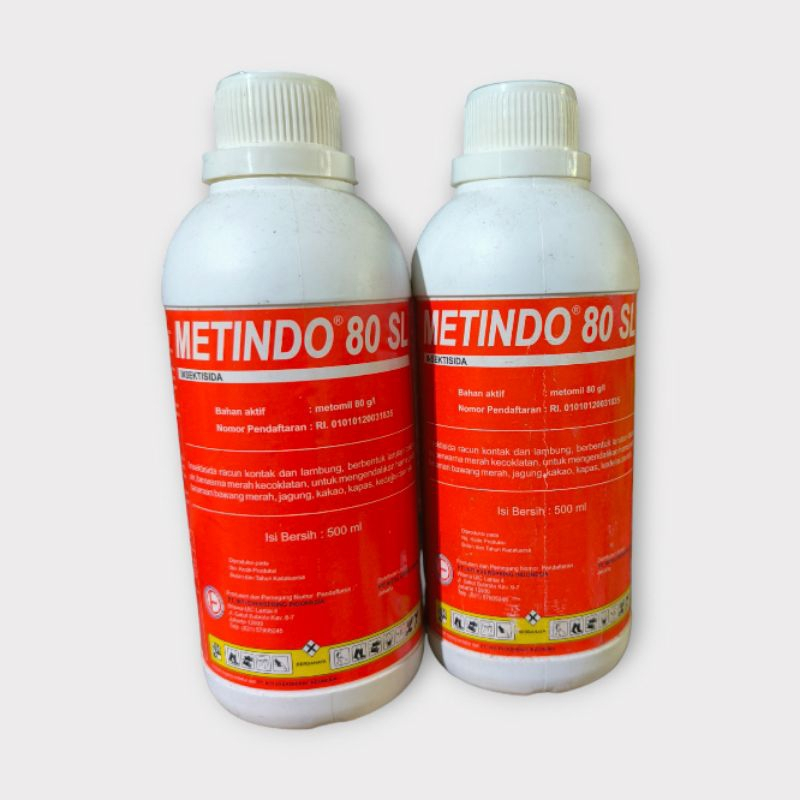 INSEKTISIDA METINDO 80 SL METOMIL HAMA KAPER/HAMA WALANG/HAMA ULAT - 500ML