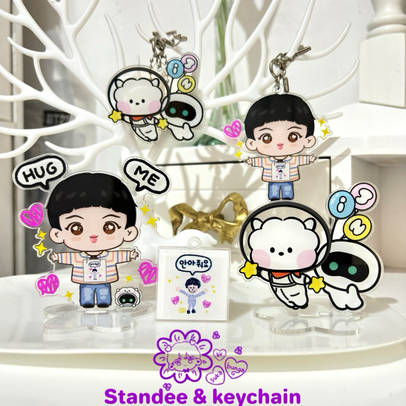 jin wootteo & Rj standee & keychain