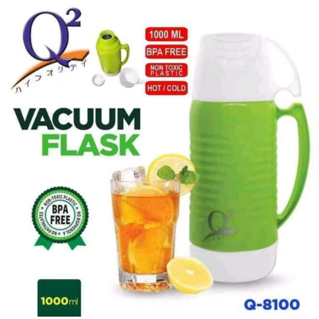 Vacuum flask q2 8100 1 liter thermos termos panas dingin q2 8100 1L