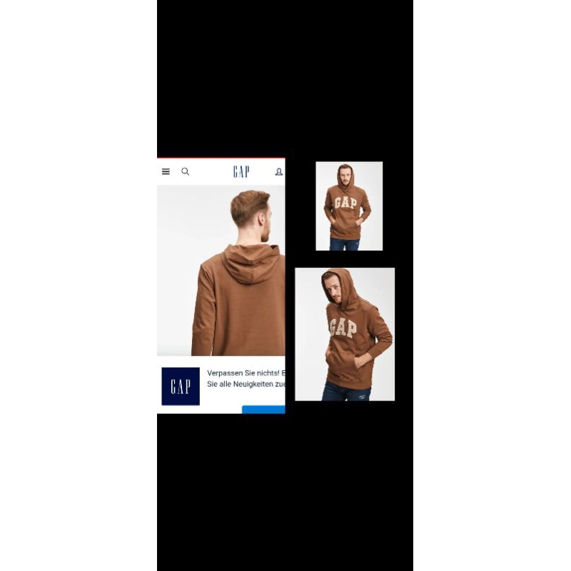 Hoodie Gap Coklat Pullover