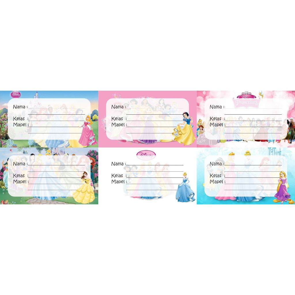 

STIKER LABEL BUKU PELAJARAN SERIES PRINCES / STIKER MAPEL / STIKER NAMA
