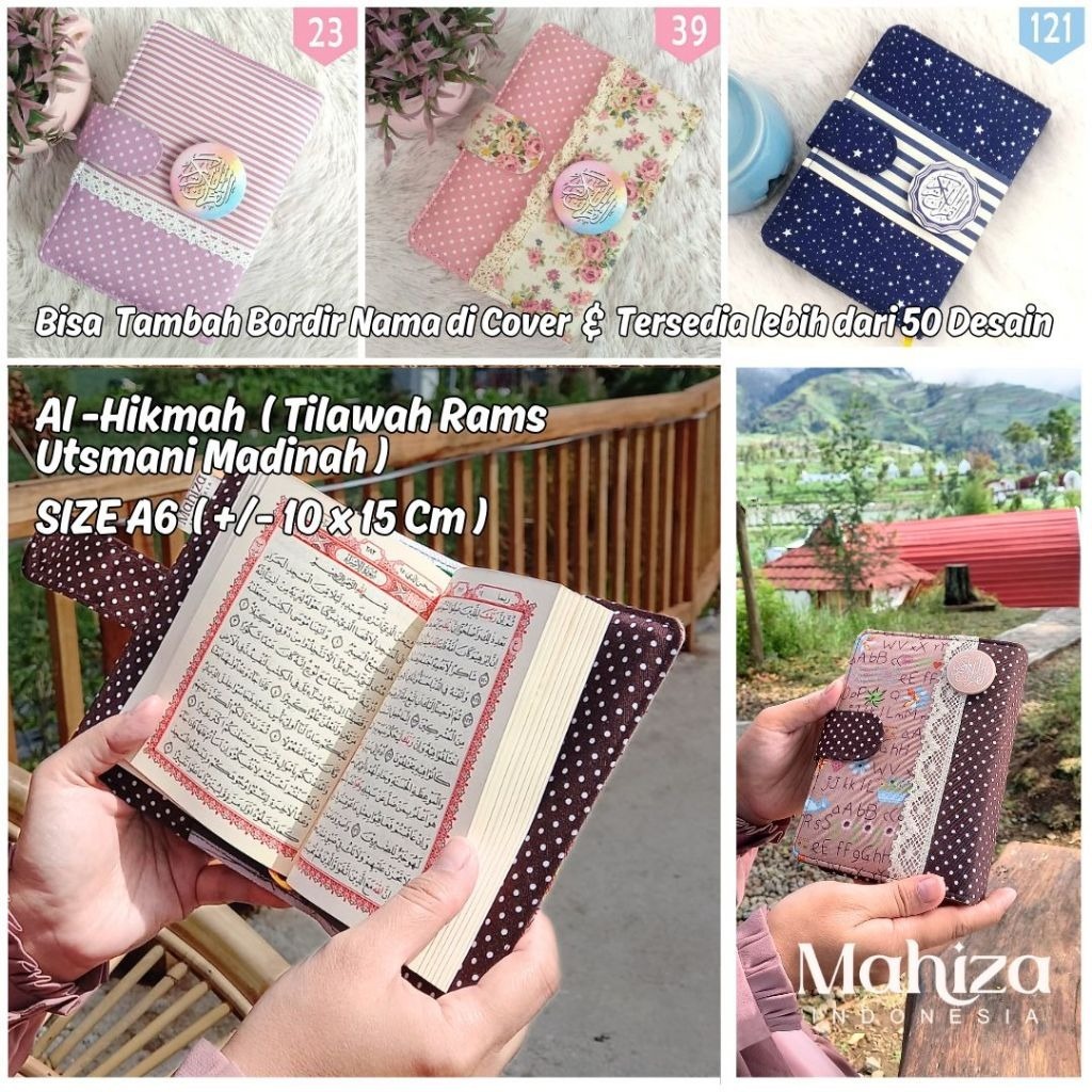 

Al Quran Alquran Mushaf AL Hikmah Kecil A6 Tilawah Arab Saja Cover Sampul Cantik Keren Murah ALQ26