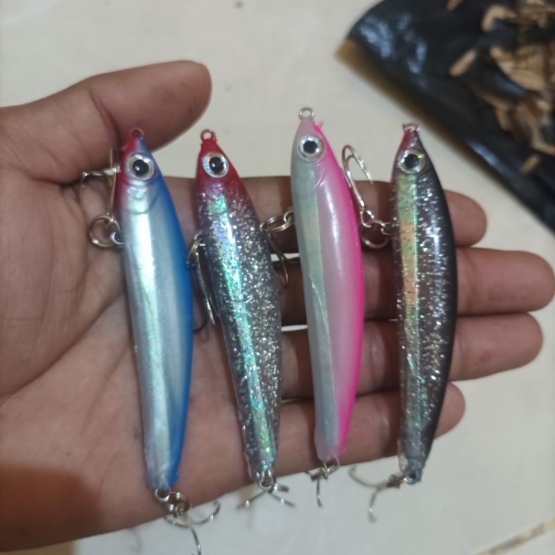 umpan minnow  flutter flutter stick singking 8cm 14 gram