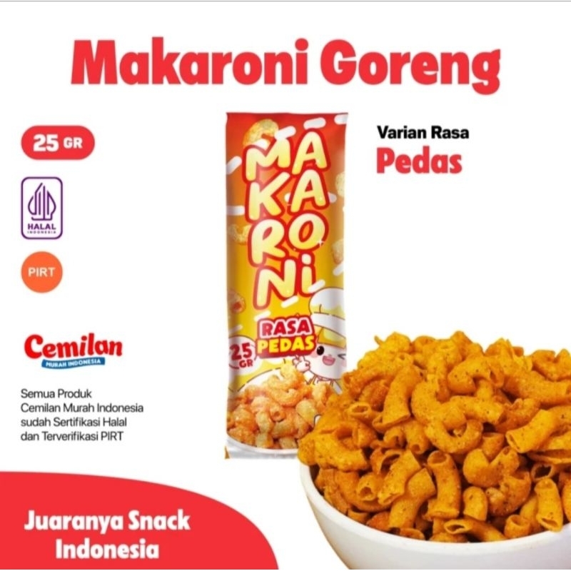 

Macaroni Pedas||Cemilan Murah Indonesia