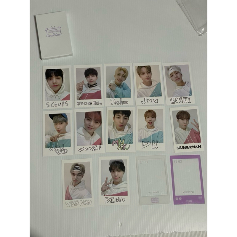 Seventeen Caratland Polaroid Card Set Official SCOUPS JEONGHAN JOSHUA JUN HOSHI WONWOO WOOZI MINGYU 