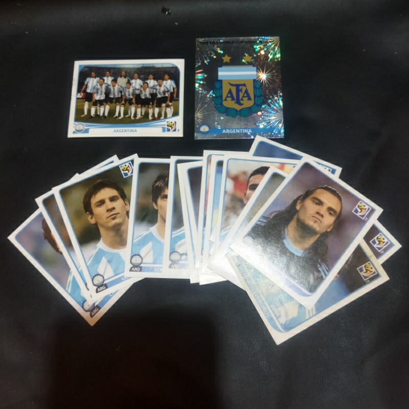Argentina Complete Team + Messi Panini Official Sticker FIFA World Cup 2010 South Africa