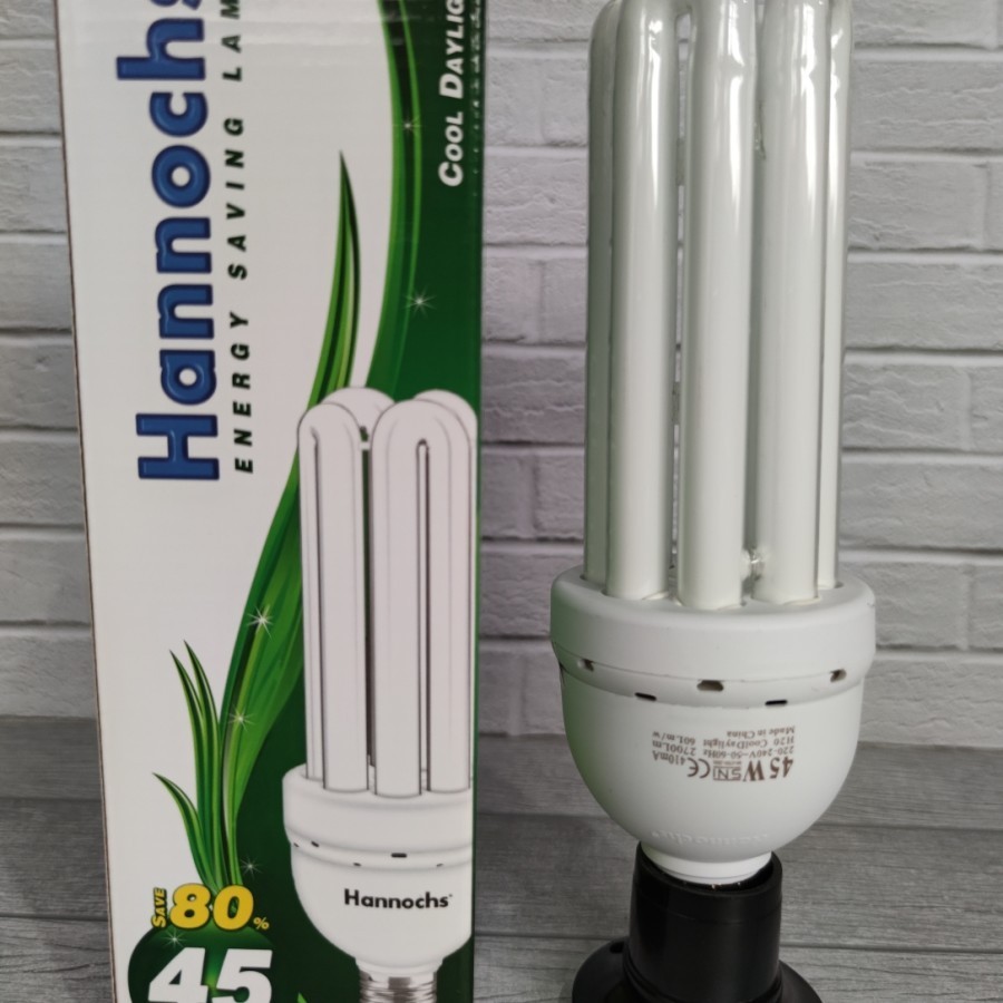 Hannochs lampu plc 45w 4u 45 watt lhe lampu hemat energi CAHAYA PUTIH