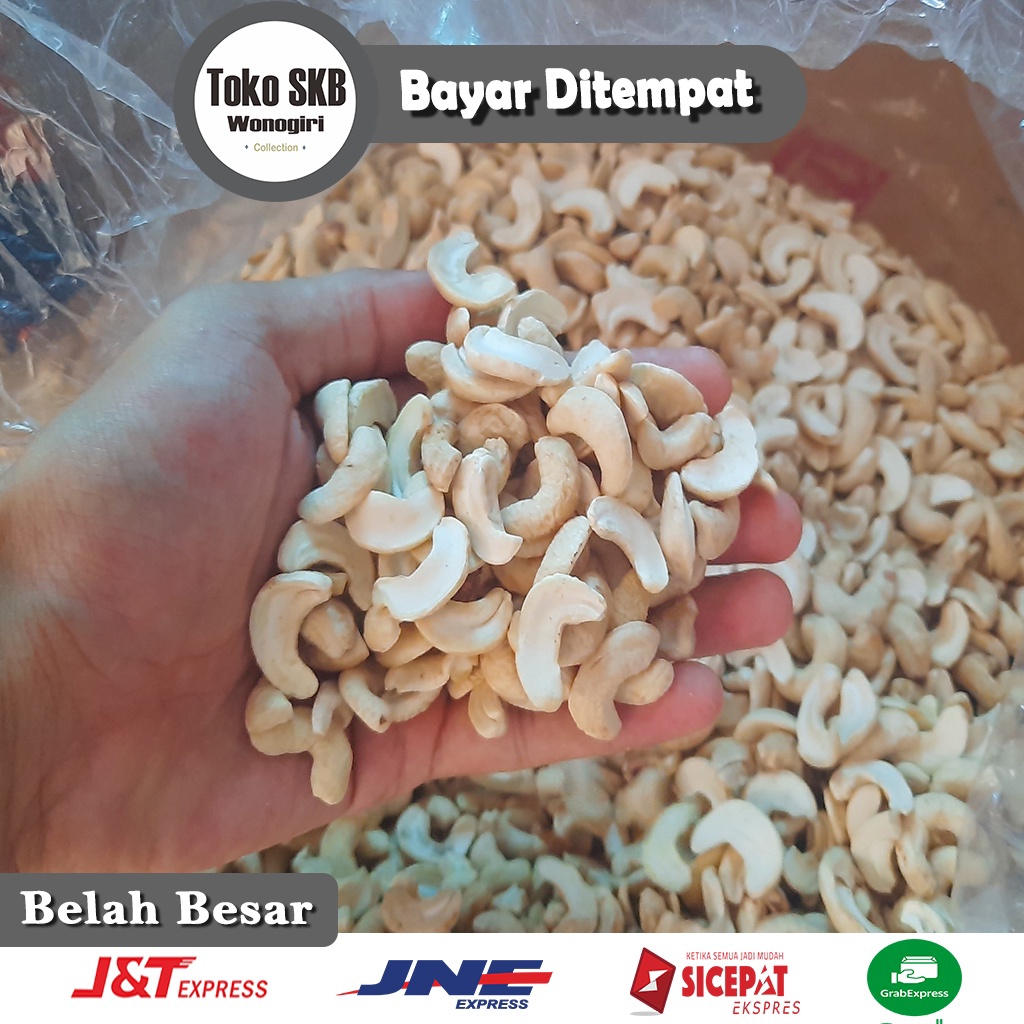 

PROMO SPESIAL 1kg Kacang Mete Mede Wonogiri Belah Besar Goreng dan Mentah Kering