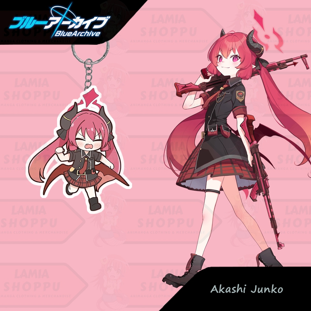 Gantungan Kunci Blue Archive Junko Chibi | Ganci UV Junko Blue Archive | Keychain Blue Archive