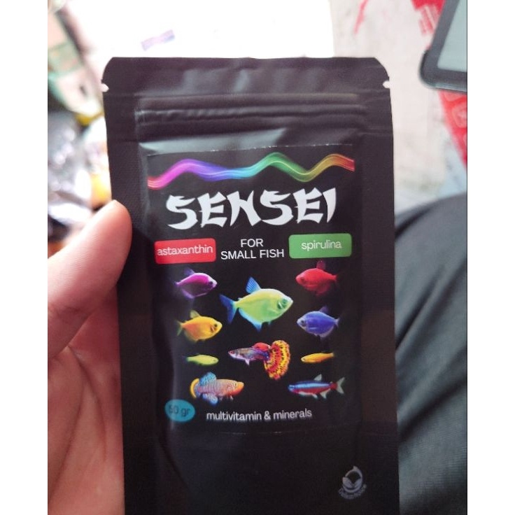 Lebih Populer  Pelet Glofish  Pelet Ikan Hias Kecil  Pakan Ikan Hias KecilPelet SENSEI5 gr