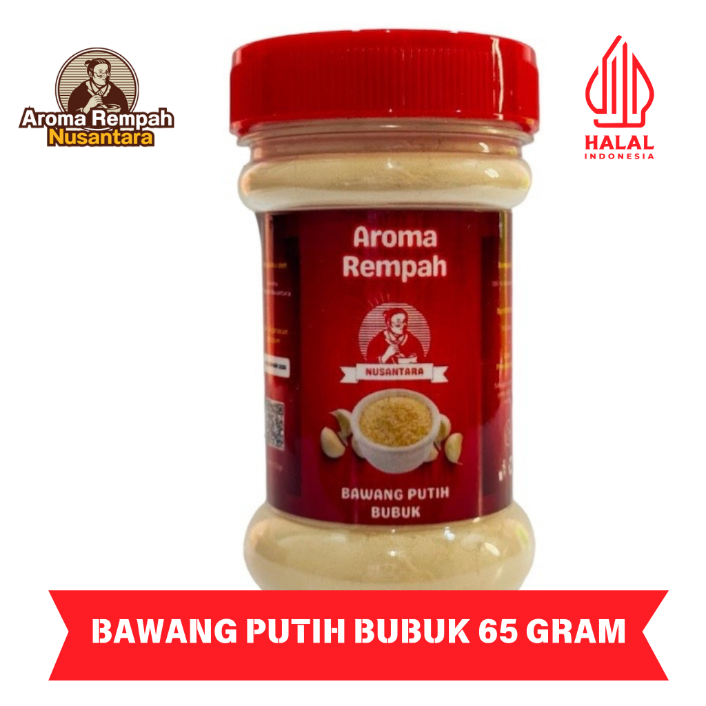 

Aroma Rempah Nusantara - Bawang Putih Bubuk 65gr - Bumbu Masak Dapur Garlic Powder Premium Murni