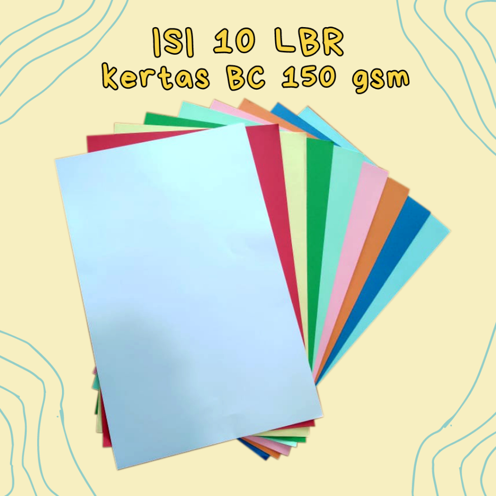 

Kertas BC 150 gsm Folio / Kertas Karton | Isi 10 lembar