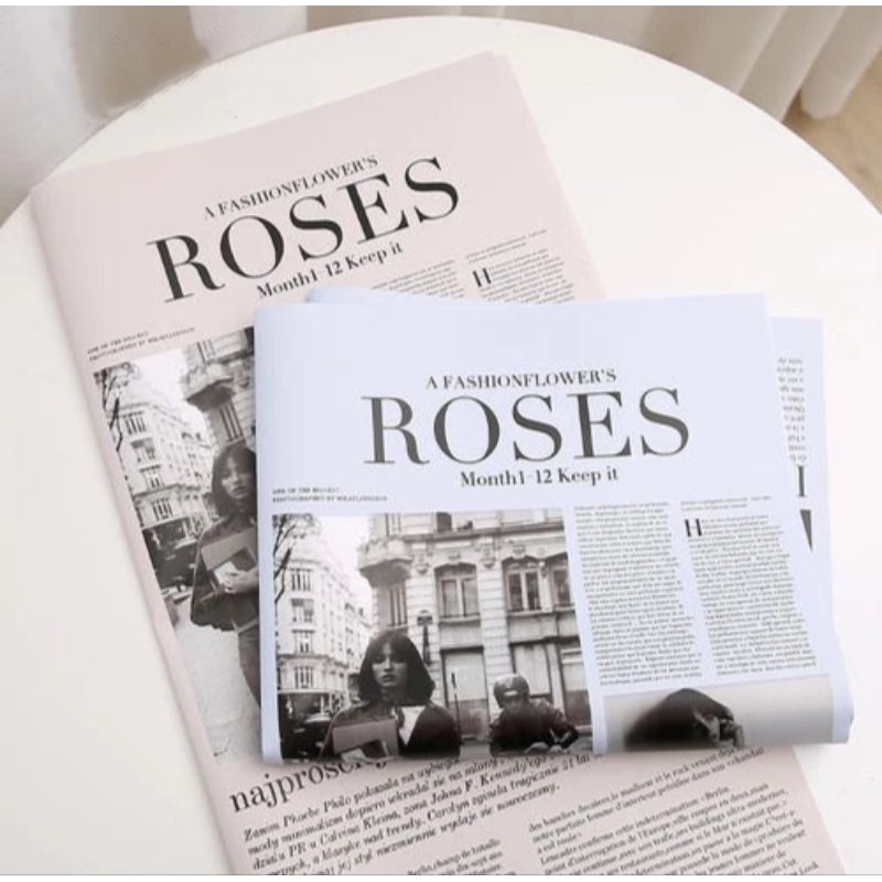 

(5 LEMBAR) Kertas Cellophane Koran Motif ROSES